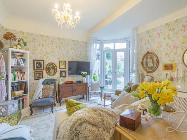 This is the second living room which, as a very versatile space, can be used for entertaining guests or could be easily converted into a fourth bedroom, if required. The double doors lead out to the back garden.