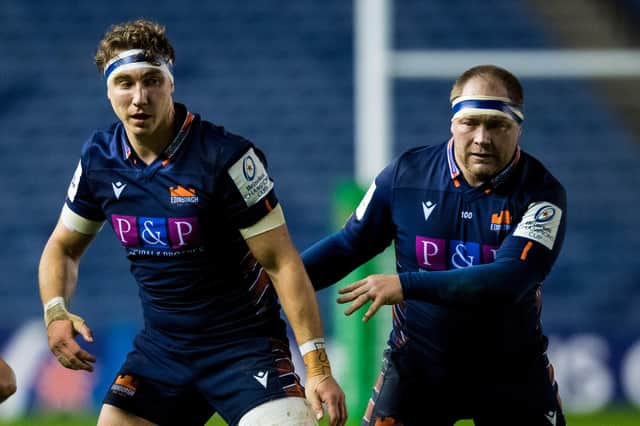 Jamie Ritchie (left) will miss the match with Glasgow while Willem Nel (right) will start on the bench.