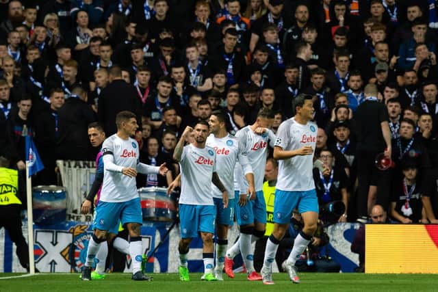 Napoli impressed in a 3-0 win at Rangers. (Photo by Craig Foy / SNS Group)