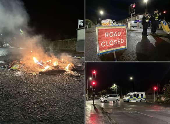 The Niddrie area of Edinburgh was locked down after a serious disturbance on Bonfire Night