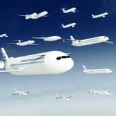 Aerospace Technology Institute FlyZero designs for hydrogen-powered aircraft. Picture: ATI