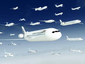 Aerospace Technology Institute FlyZero designs for hydrogen-powered aircraft. Picture: ATI
