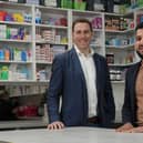 Shane Corstorphine and Addy Mohammed of Simple Online Healthcare. Picture: Stewart Attwood