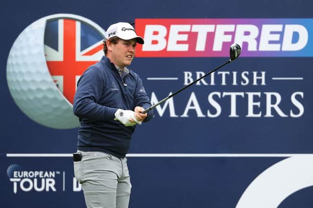 Bob MacIntyre during the final round of the Betfred British Masters hosted by Danny Willett at The Belfry in Sutton Coldfield. Picture; Andrew Redington/Getty Images.