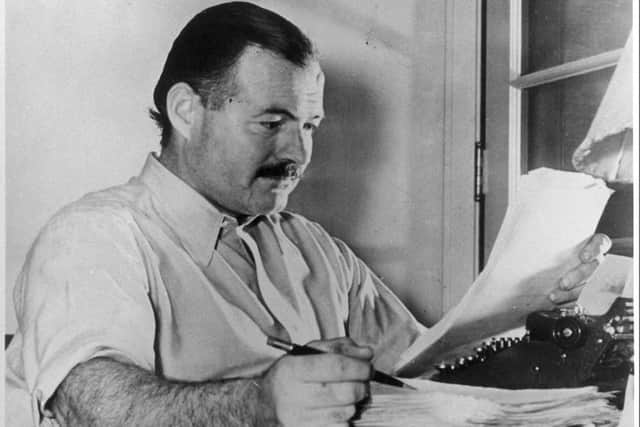 Writer and journalist Ernest Hemingway. PIC: CC.