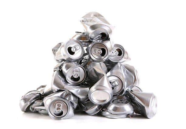 Aluminium cans for recycling