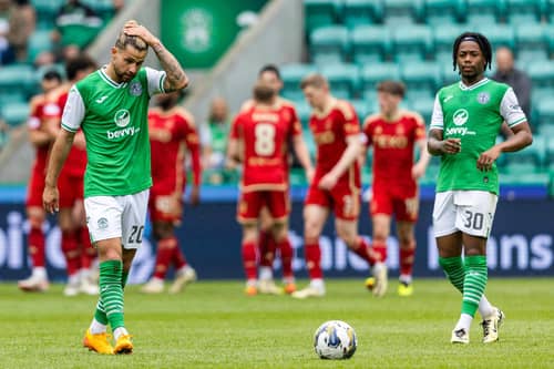 Hibs were easily swatted aside by Aberdeen at Easter Road.