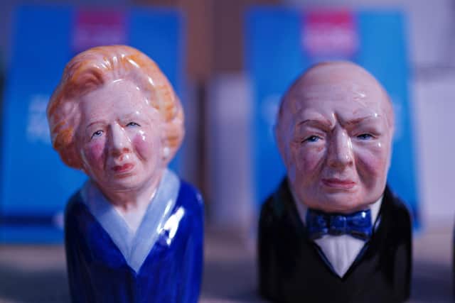 Novelty Toby Jugs of former prime ministers Margaret Thatcher and Winston Churchill sold less than outgoing PM Boris Johnson