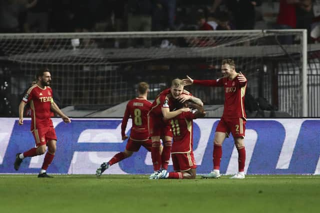 Aberdeen have claimed one of their players, Pape Gueye (not pictured), was subjected to racial abuse by PAOK fans during the match at Toumba Stadium.