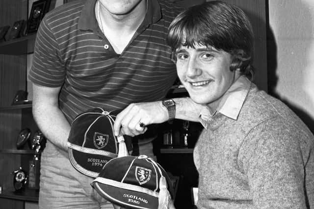 Chris and John Robertson while at Hearts together in 1980