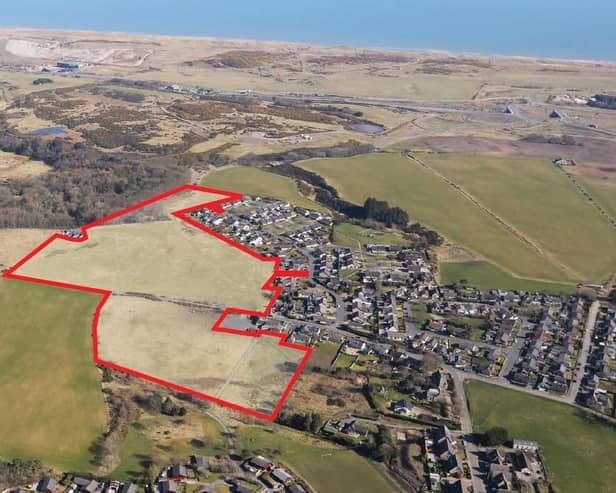Barratt Homes and David Wilson Homes North Scotland are behind plans to build up to 233 houses