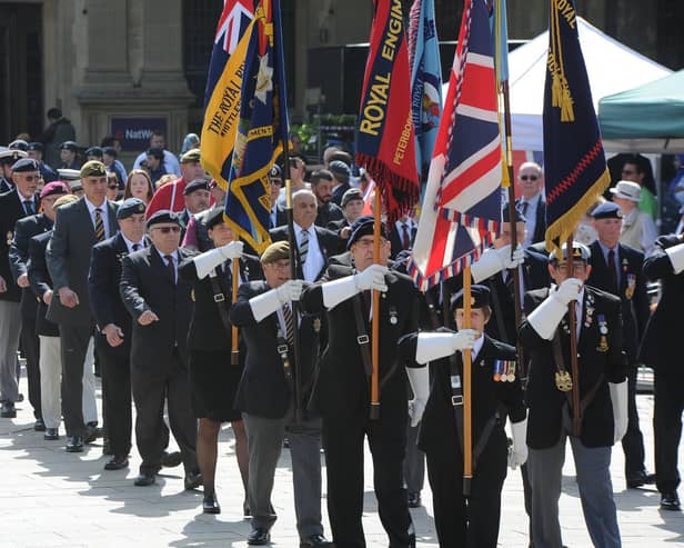 Veterans march for Armed Forces Day. Picture David Lowndes/NationalWorld
