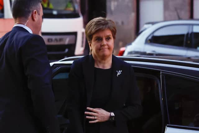 Former first minister Nicola Sturgeon arrives for the UK Covid inquiry at the Edinburgh International Conference Centre. Picture: Jeff J Mitchell/Getty Images