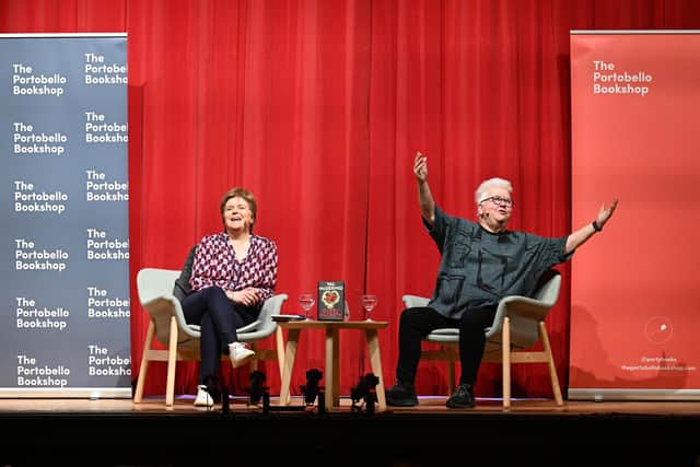 Nicola Sturgeon and Val McDermid appeared at an in-conversation event at Portobello Town Hall in Edinburgh to launch the author's new novel Queen Macbeth. Picture: Greg Macvean