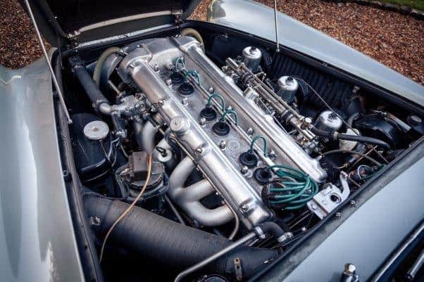 A hand-built classic Aston Martin straight-six engine makes the car the ultimate grand tourer.
