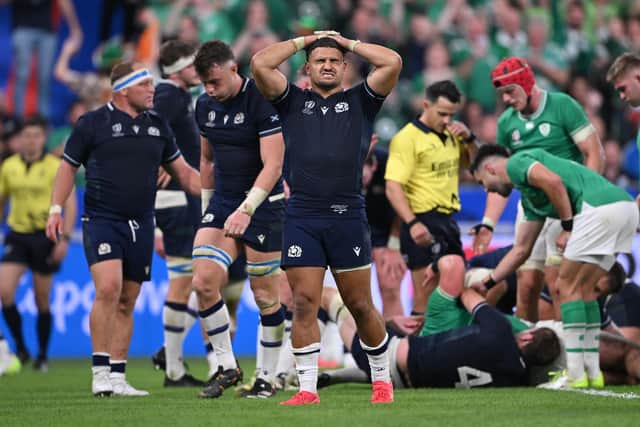 Reviews have been carried out following Scotland's group stage exit at the 2023 Rugby World Cup in France. (Photo by Stu Forster/Getty Images)
