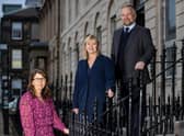 CEO and entrepreneur Jo Halliday, alongside Dr Elizabeth Fairley and Dr Scott Crae, all of Talking Medicines. Picture: Jeff Holmes