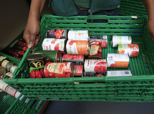 Survival rations: Trussell Trust Foodbank said it had its busiest period ever recorded between April and September this year.