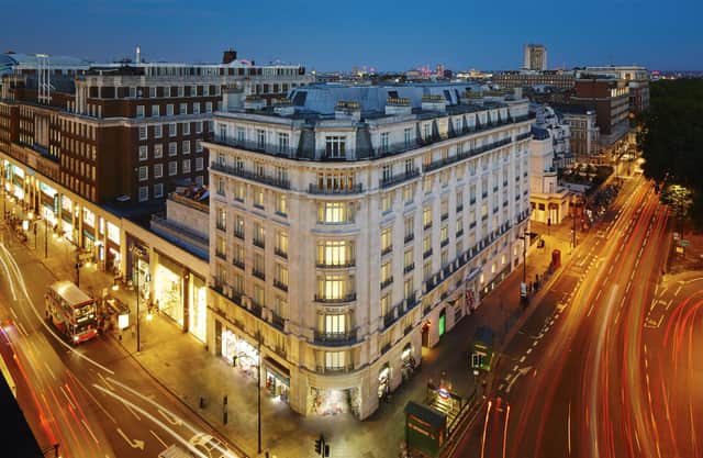 The Marriott Park Lane, Mayfair, London, is in the heart of central London overlooking Marble Arch, Speakers’ Corner and the green expanse of Hyde Park. It has a restaurant and bar as well as a spa, gym and indoor swimming pool within the basement-dwelling The Club at Park Lane. Pic: Contributed