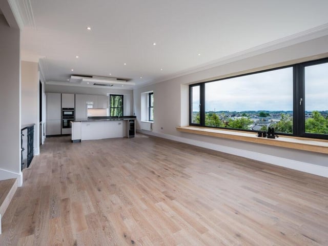 Open plan living area.
