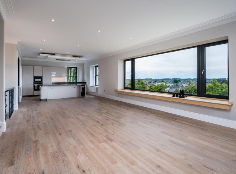 Open plan living area.