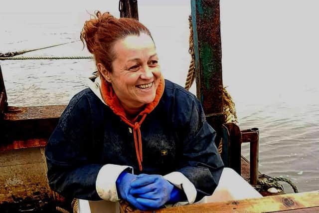Elaine Black from Fife, a crew member on a trawler picture: supplied