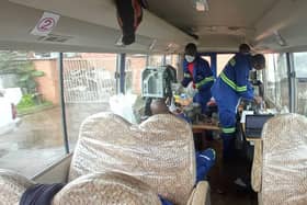 The Open O2 team at work in Zomba