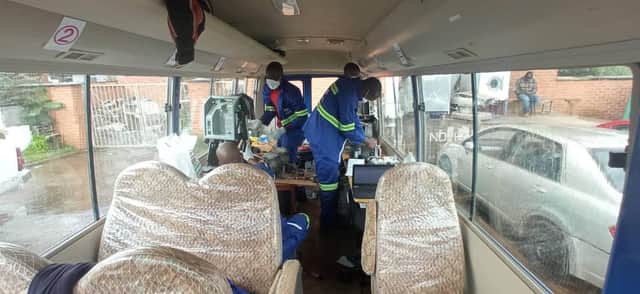 The Open O2 team at work in Zomba
