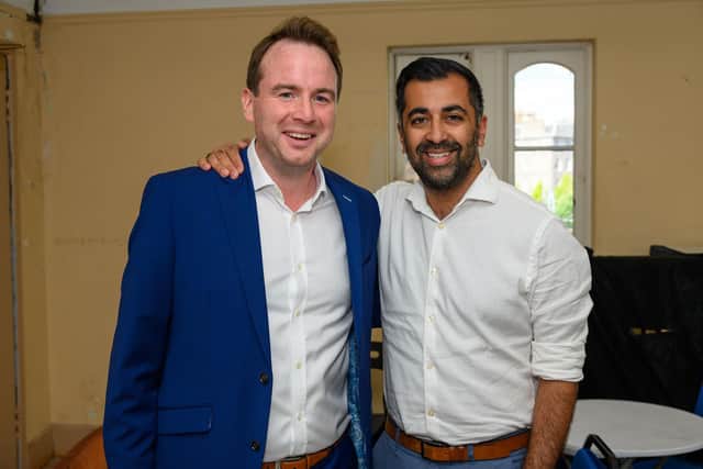 Forde with Humza Yousaf. Picture: Avalon Promotions