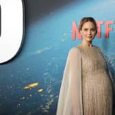 Jennifer Lawrence plays a scientist in the Netflix film Don't Look Up who discovers a comet that's on a collision course with Earth (Picture: Mike Coppola/Getty Images)