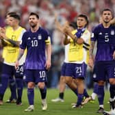 Lionel Messi and Argentina face Australia in the round of 16 at the World Cup. (Photo by Catherine Ivill/Getty Images)