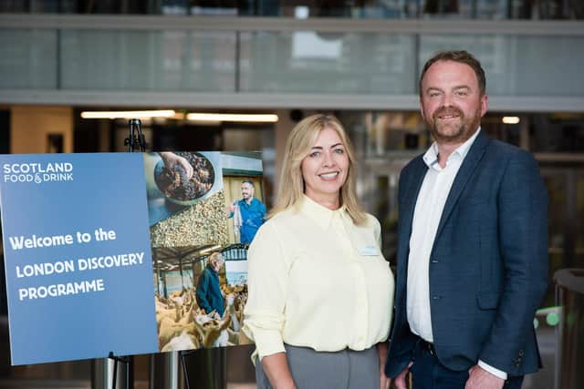 Stephanie Pritchard and Jamie Durkin of Scotland Food & Drink. Picture: Lesley Cook Photography.