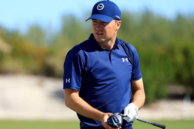Jordan Spieth during the Hero World Challenge at Albany Golf Course in the Bahamas. Picture: Mike Ehrmann/Getty Images.