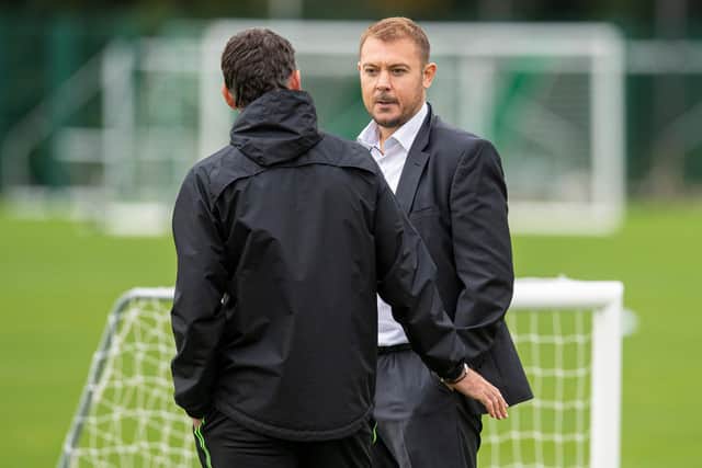 Hibs chief executive Ben Kensell is leading the hunt for Jack Ross' successor. (Photo by Ross MacDonald / SNS Group)
