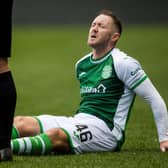 Hibs winger Aiden McGeady suffered a serious hamstring injury against Kilmarnock.