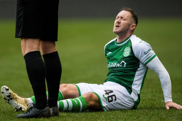 Hibs winger Aiden McGeady suffered a serious hamstring injury against Kilmarnock.