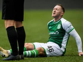 Hibs winger Aiden McGeady suffered a serious hamstring injury against Kilmarnock.