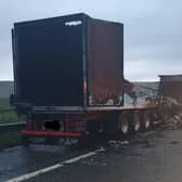 The M74 is closed at Junction 15 due to a vehicle fire. (Credit: Police Scotland)