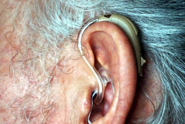An elderly person with a hearing aid. Picture: Sean Dempsey/PA Wire