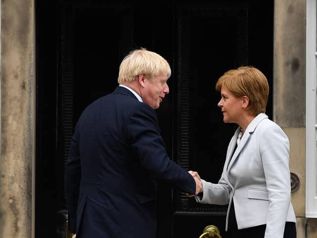 Nicola Sturgeon and Boris Johnson have, in different ways, created issues for their successors as First Minister and Prime Minister (Picture: Jeff J Mitchell/Getty Images)