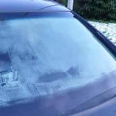 Unbelievable picture shows blocked windscreen as driver heads out on school run