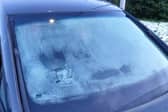 Unbelievable picture shows blocked windscreen as driver heads out on school run