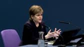 Former Scottish first minister Nicola Sturgeon giving evidence to the UK Covid-19 Inquiry hearing at the Edinburgh International Conference Centre. Picture: UK Covid-19 Inquiry/PA Wire