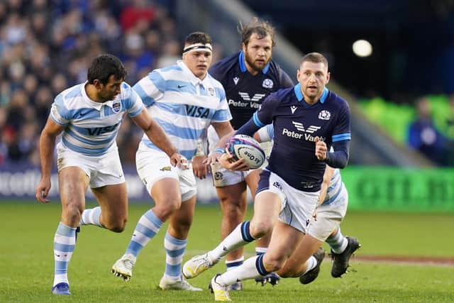 Finn Russell was at the heart of all Scotland's best attacking moves against Argentina. Picture: Jane Barlow/PA Wire