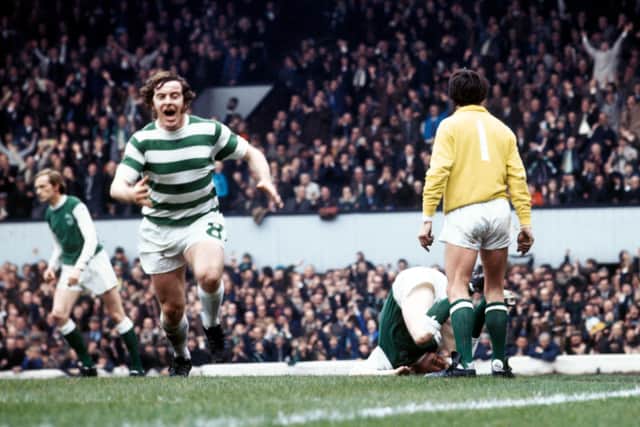 Celtic striker Dixie Deans missed a crucial penalty in the European Cup semi-final but bounced back with a Scottish Cup final hat-trick against Hibs.