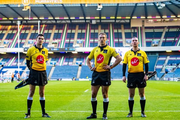 The Bunker Trial and Hawk-Eye are being introduced to offer more support to match officials . (Photo by Ross MacDonald / SNS Group)