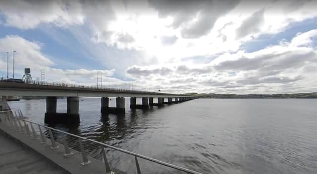 A man has been charged after jumping off the Tay Road Bridge on Friday evening.