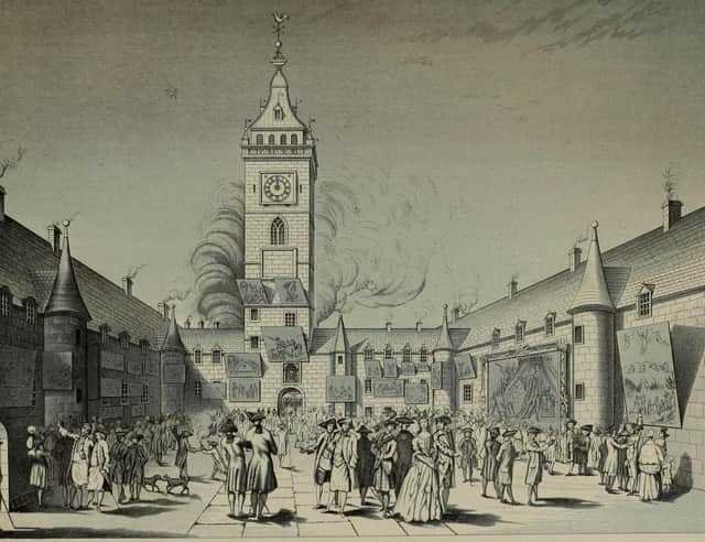 Glasgow in the mid-18th Century around the time of the Malt Riots, which led to more than 1,300 soldiers stationed on the streets to quell mass unrest over the introduction of a new tax. PIC: Creative Commons.