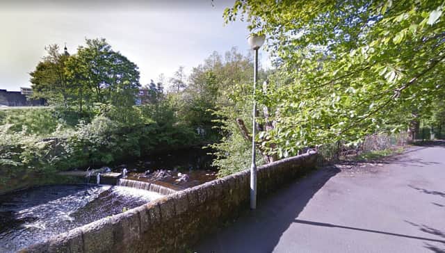 The river Ayr, where the man's body was recovered from