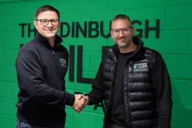 Graeme Porter, left, with Edinburgh Boiler Company's operations director Dougie Bell.